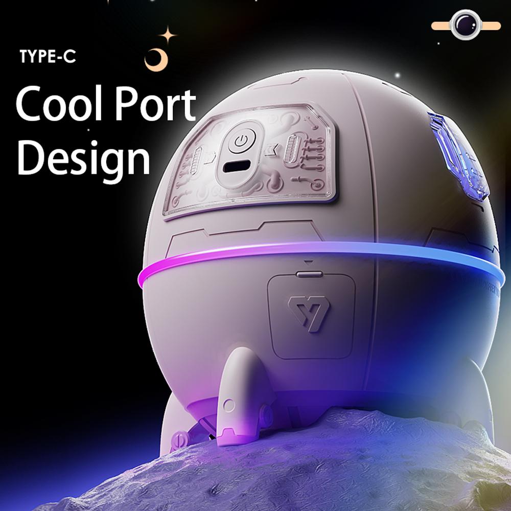 Portable Humidifier Desktop USB Astronaut Space Air Humidifier Diffuser 220ML With Colorful Led Light Christmas Gift