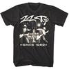 ZZ Top Live Since 1969 Herren T-Shirt Vintage Foto Rockband Konzert Tour Merch