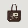 Wildflower Print Canvas Bag_Brown