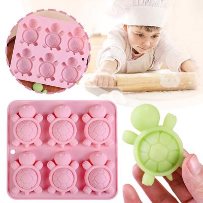 Schildkröten Eiswürfelform 3D Schildkröten Meeresschildkröten Silikonform für DIY Eiswürfel Handgemachte Eiscreme Schokoladenform Pudding Cupcake