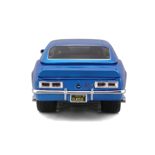 Maisto 1/24 Scale Chevrolet Camaro ZL1 1968 Blue Classic Muscle Series Diecast Model Car (Finished Product) 32508