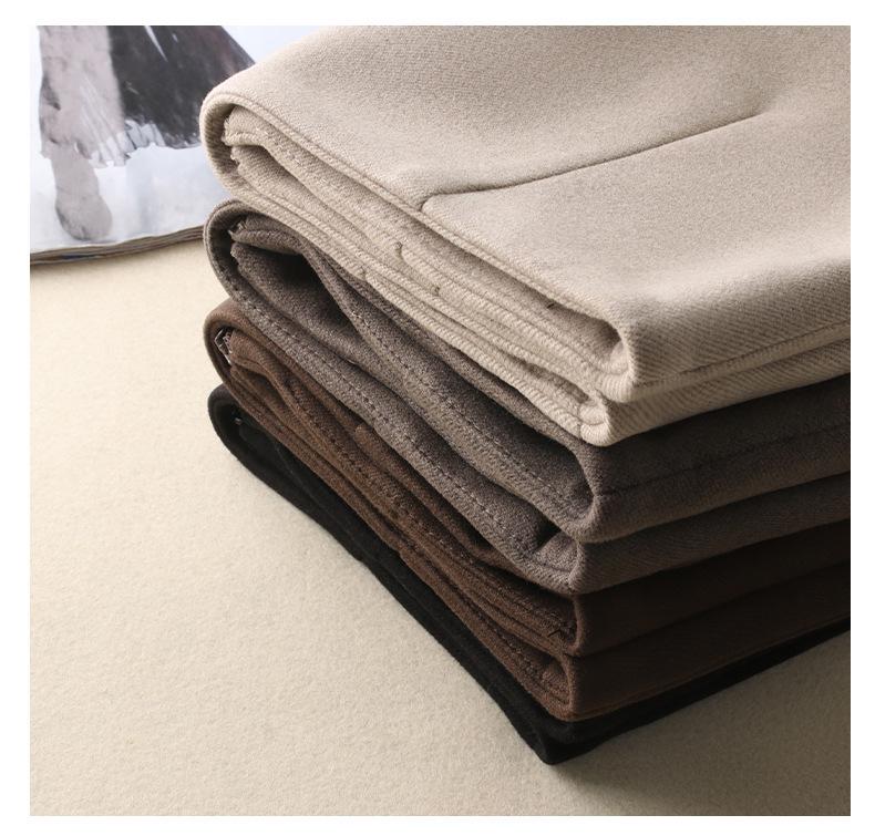 2025 New Women's High Waist Wool A-line Pencil Skirt – Versatile, Slimming, Short Autumn/Winter Skirt