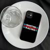 Custodia protettiva opaca a strisce orizzontali M-Martini Racing per iPhone 16 15 14 13 12 11 Pro Max X XS MAX Custodia protettiva
