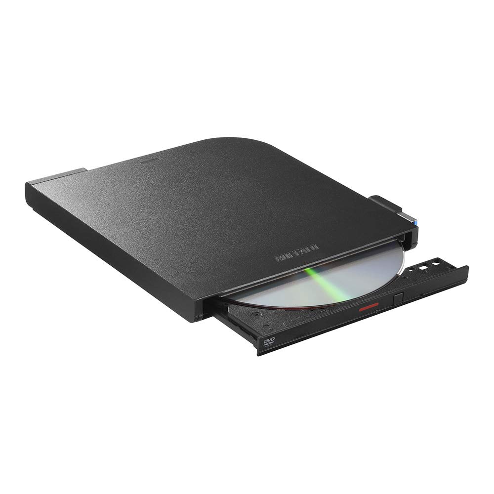 Buffalo BUFFALO compatible portable model USB3.2 (Gen1) DVD-ROM read-only DVSM-PTR8U3-BKA