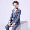 Fashion Kids Boys Suit Three-piece Gentlemen Performance Dress(Coat+ Vest+ Pants)