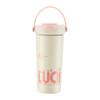 water bottleL seamless liner thermos cup large capacity double drink with tea compartment straw water cup thermos cup