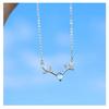 Elegant Elk Pendant Necklace in S925 Sterling Silver for Women – High-End Fashion Versatile Clavicle Chain