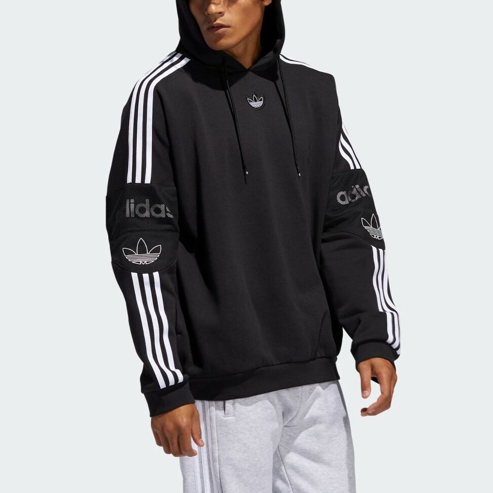 adidas Originals Trefoil TS TRF Felpa con cappuccio Uomo Felpa con cappuccio Nera ED7115