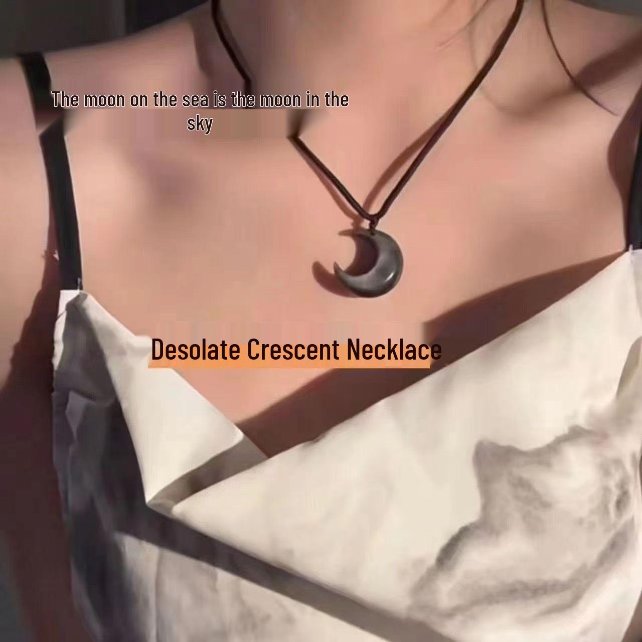 Douyin-Inspired Fairy Cat s Eye Moon Necklace - Cute Pendant for Women