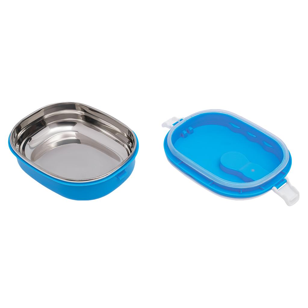 Tragbarer Lebensmittelbehälter Thermos Küchengeschirr Edelstahl Lunchbox 0,9L Nährstoffreiche Mahlzeiten für Arbeit Schule Picknick Camping