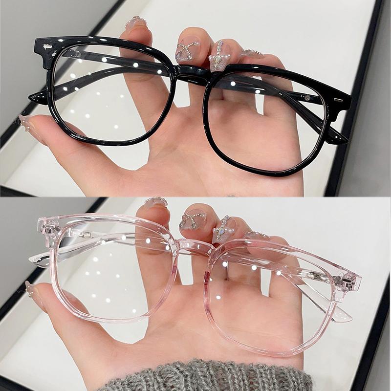 1/2PCS Anti-blue Light Glasses for Women Retro Flat Light Frame Regular Eyeglass Frame Blue Light Blocking