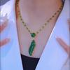 Design Beauty Waist Bamboo Necklace Temperament Fashion High Sense Sweater Chain Women