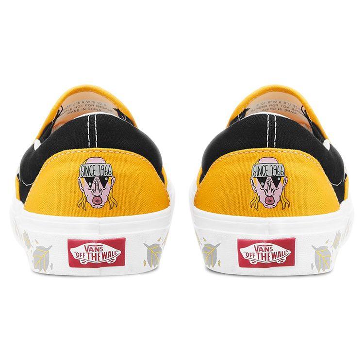 Vans Fashion Low-Top Skate Shoes Unisex Sneakers Black Yellow VN0A4BV3068