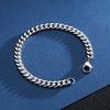 Simple Titanium Steel Men's Trend Hip -hop Bracelet Accessories 20cm