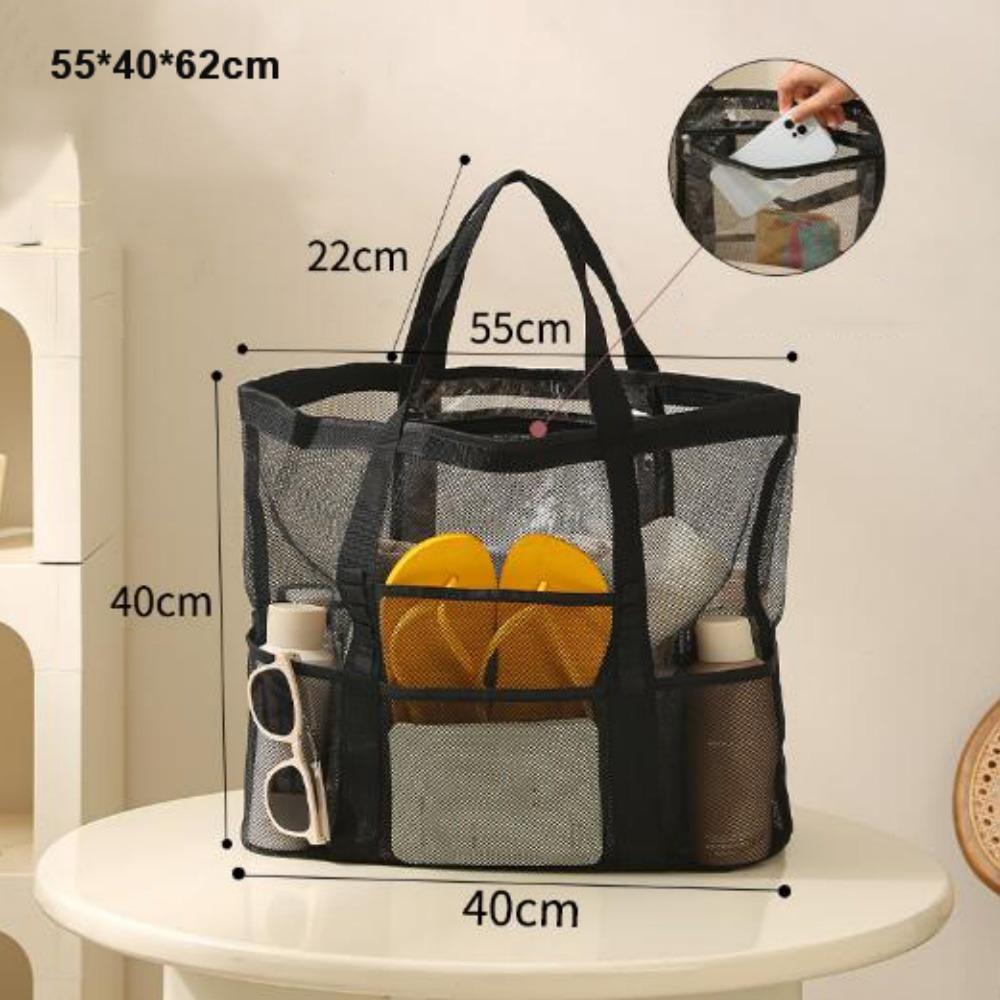 High Quality Large Capacity Mesh Bag Multistyles Protable Swimming Beach Bag Reusable Storage Bags