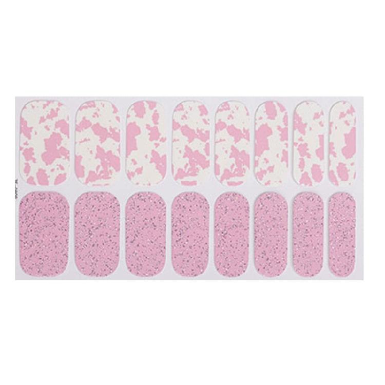 Gels Nail Strips Glittering Gels Nail Stickers Flowers Nail Art Stickers Nails Polish Wraps French Tip Nail Stickers