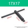 1PCS Milling Lathe Chuck Square Key Wrench 8/10/12/14/17MM T-Handle Grip Spanner Tool For CNC Router Engraving Milling Machines