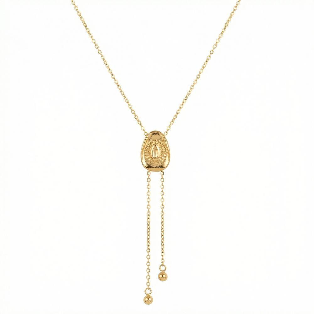 Adjustable Lariat Sweater Chain Zinc Zinc Zinc Alloy Tassel Drawstring Necklace Cowboy Hat Necklace  Fashion золотой