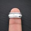 Anello Fidget in Argento Sterling 925 | Anello Minimalista a Fascia per Meditazione per Uomini e Donne