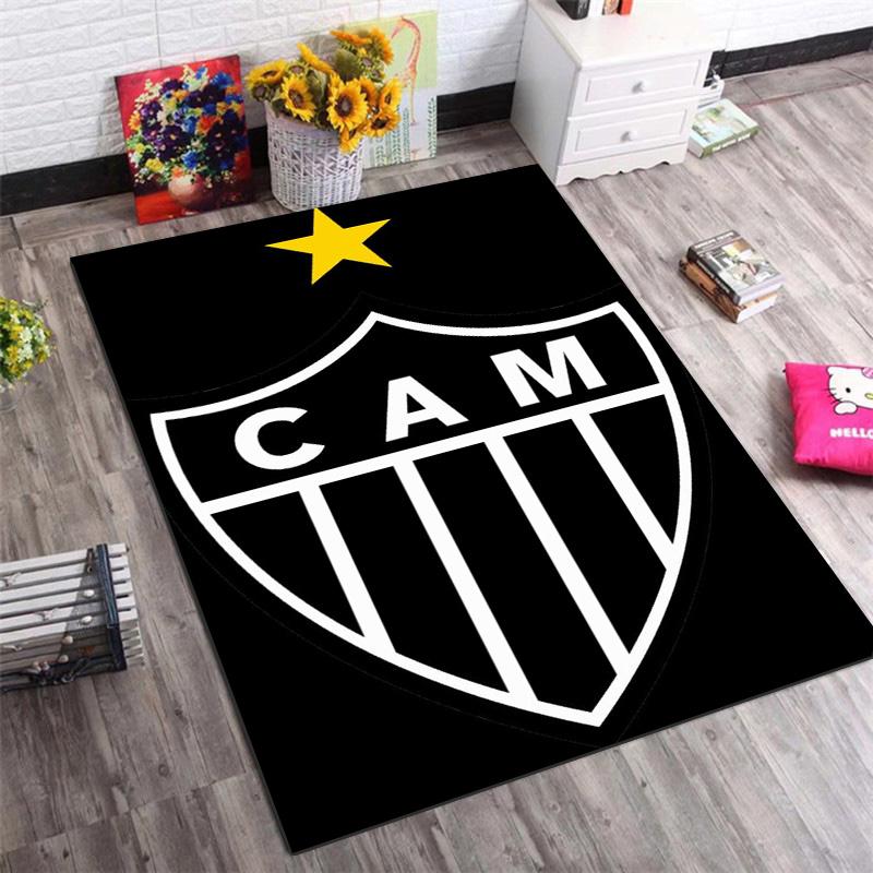 Atlético Mineiro CAM Non-Slip Area Rug, Football Club Print Floor Carpet for Home 40x60cm( 15x23in )