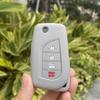 2 3 4 Button Silicone Car Key Case Cover Protect Shell Skin For Toyota Corolla Rav4 C-Hr Yaris Aygo Avensis Scion Vitz Flip Key