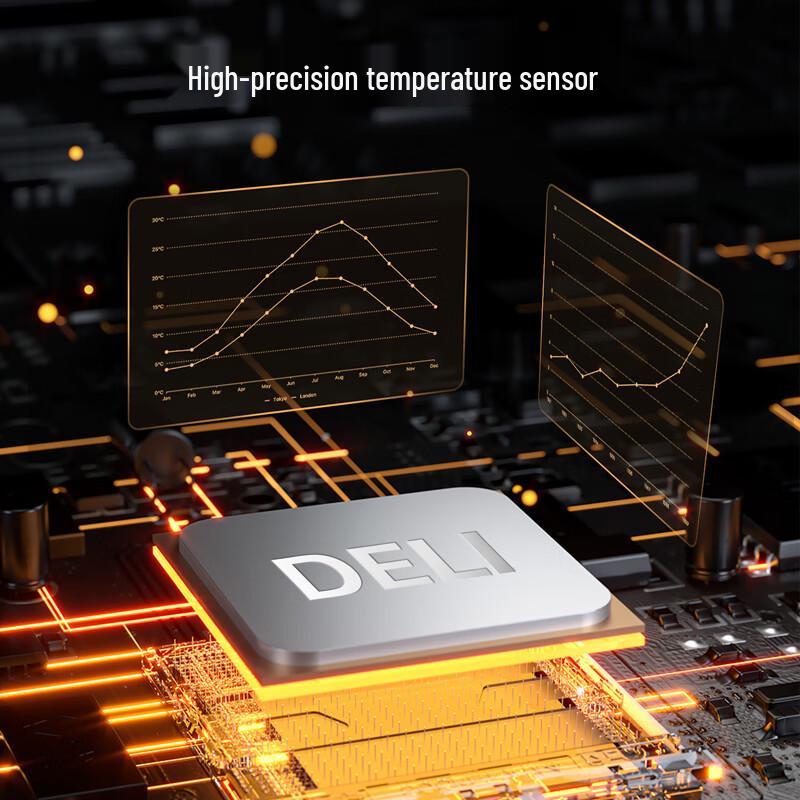 Deli High-Precision Industrial Infrared Thermometer for High and Low Temperatures