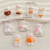 10PCS New Colorful Cute Cartoon 3D Animal Kitten Flat Back Cabochon Stone Scrapbook DIY Decor Figurines Crafts Accessories