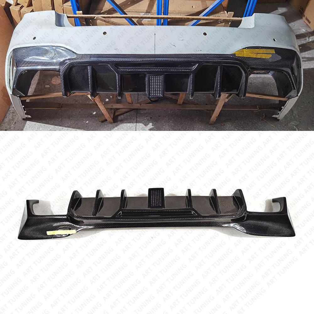 Carbon Fiber Rear Diffuser with Lights for BMW F90 M5 