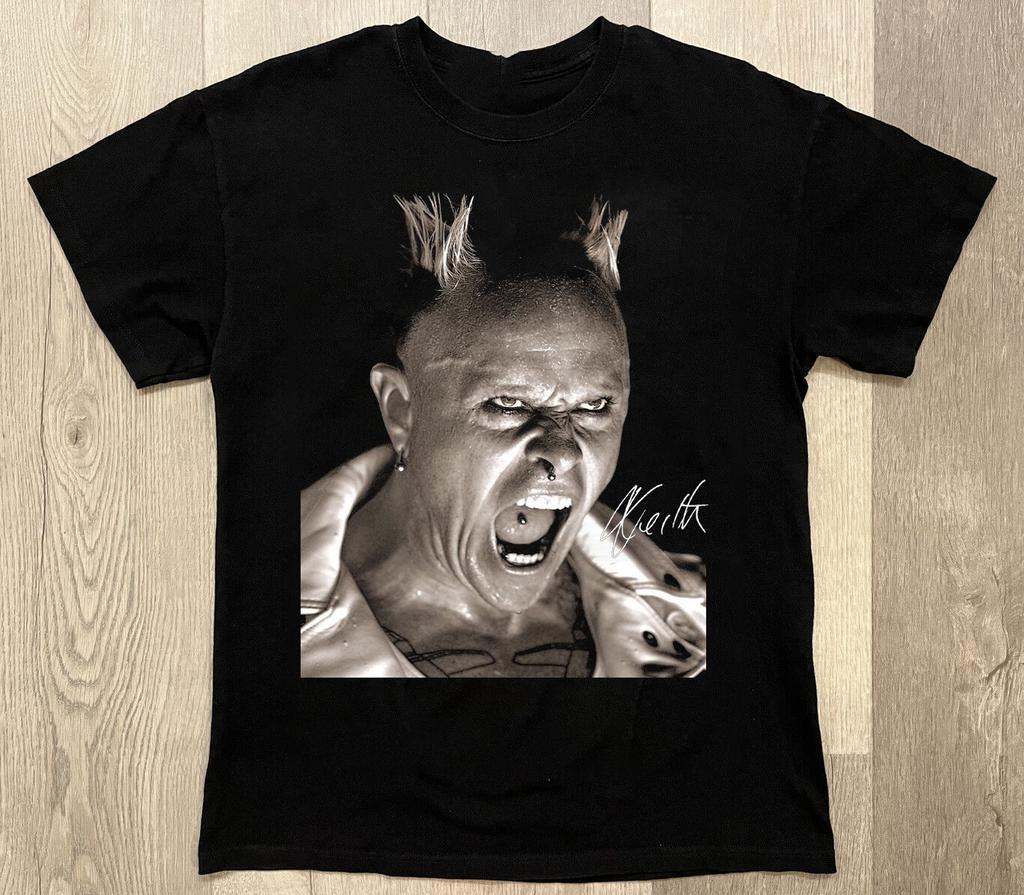 Keith Flint The Prodigy Banda Manga Corta Regalo Para Fan Camiseta