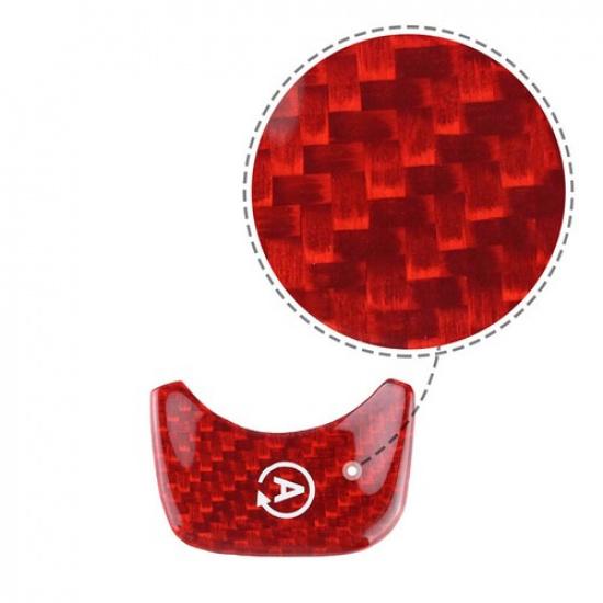 Red Carbon Fiber Engine Start Button Cover For Mercedes-Benz GLE GLS G W464