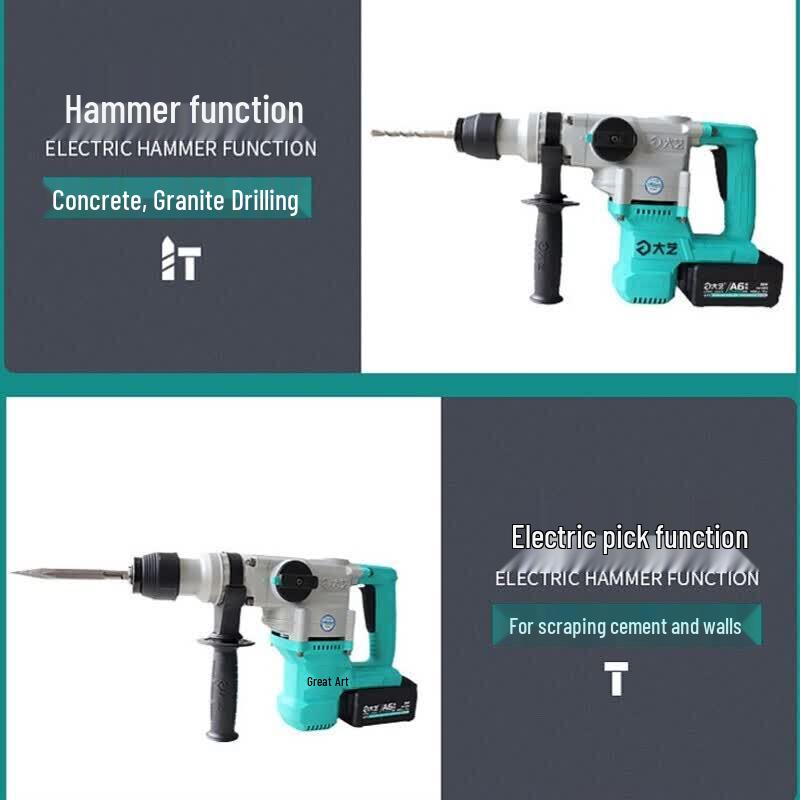 DaYi 20V Brushless Cordless Rotary Hammer Drill CN plug (adapter included)