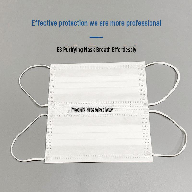 Triple-Layer Non-Woven Disposable ES Mask for Clean Rooms