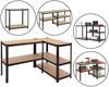 Metal Garage Office Storage Shelf for Basement Garage Office 180x90