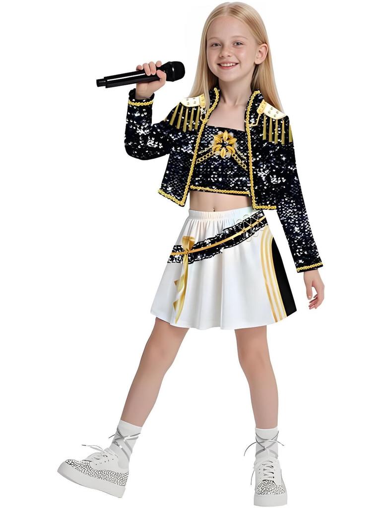2025 Nytt Jenter Djeveljeger Popartist 3D-trykk Kostymesett