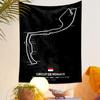 Circuit de Monaco Track Map Black F1 Racing Fans Wall Hanging Tapestry for Bedroom Wall Decor
