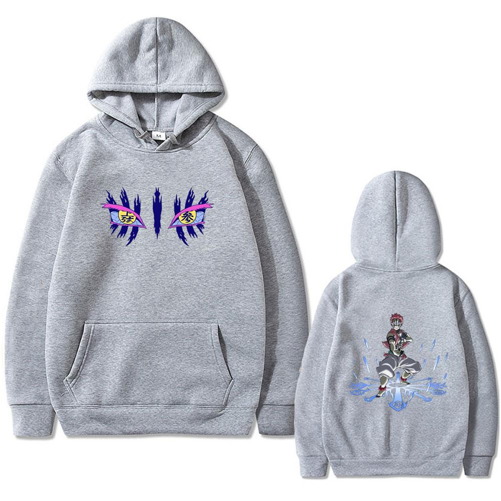Anime Demon Slayer Akaza Merch Hoodie Men Women Clothing Cartoon Fashion Oversized Hooded Sportswear Male Casual Fleece Hoodies