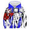 Felpe con Cappuccio Grafica 3D Gioco Divertente Skibidi Toilet Felpe High Street Ragazzi Ragazze Pullover Larghi Streetwear Felpe per Adolescenti