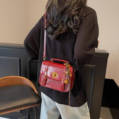 Premium Sense Retro Portable Messenger Bag Women's 2025 Autumn and Winter New Fashion Versatile Shoulder Messenger Bag