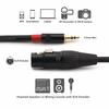 NANYI 3.5mm Stereo XLR (Female) Microphone Cable for Microphones or Professional Recording, Mixing (XLR Female 0.5m)