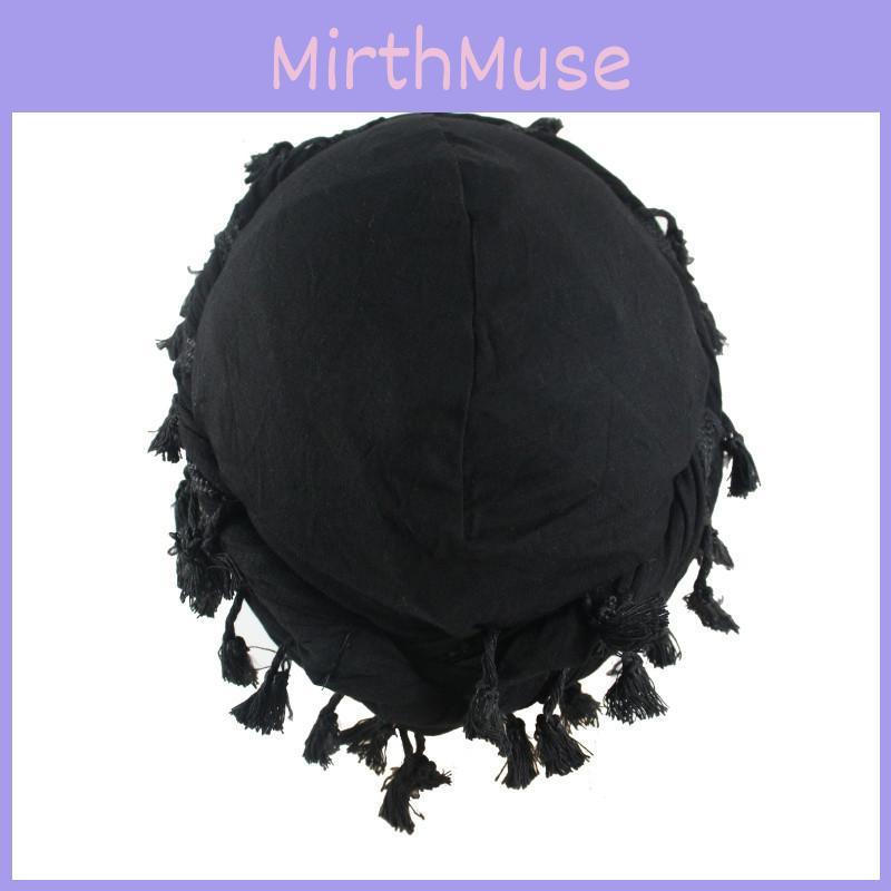 Fabric Casual Beanie Hat With Tassels For Men And Women Winter Wear