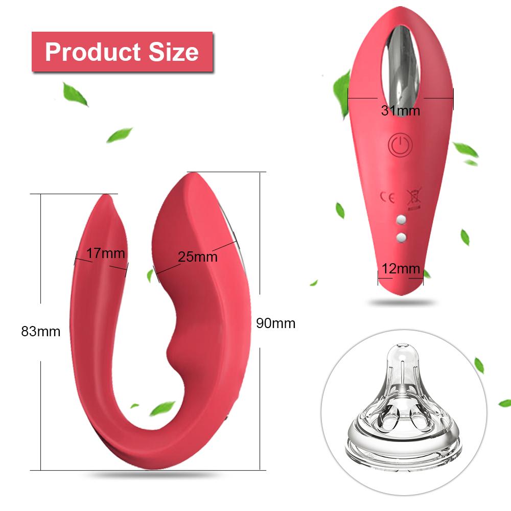 Wireless Remote Control U Shape Vibrator Women Clitoris Stimulator Masturbator Sex Toys for Couples 10 Modes