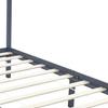 Grey Solid Pine Canopy Bed Frame 100 x 200 cm