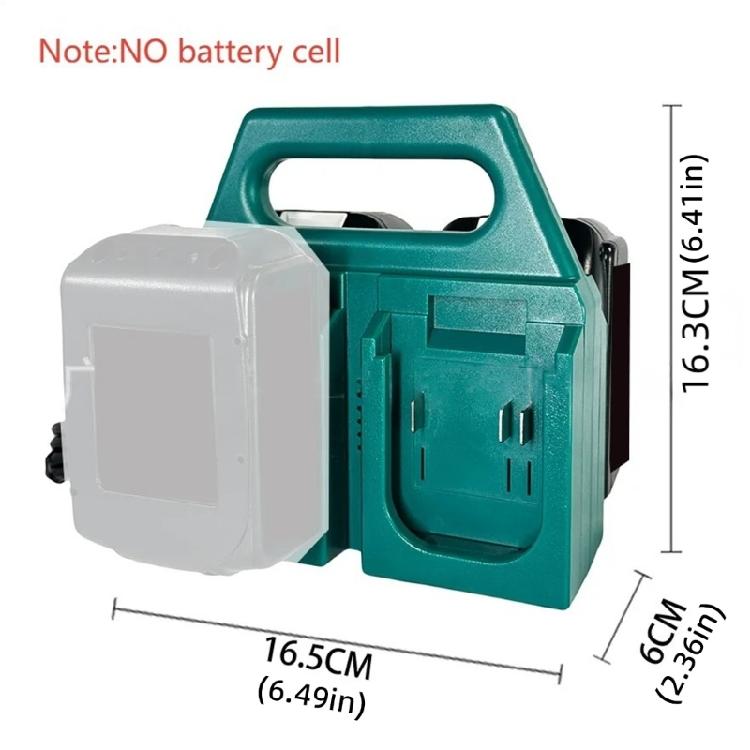 4 Bay Rapid Charging Station For 18V 21V BL1830,BL1415,BL1815,BL1850 Battery Storage RackWith Portable Handle And Safety Features