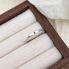 Yousheng Women Ring Simple Style Bright Luster Geometric Smooth Polished Adjustable Decorative Gift Alphabet A-Z Letters Initial Name Finger Ring