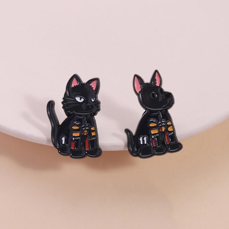 Cute Cat Collection Enamel Pins Cartoon Turbo Granny Cat Anime Character Kitten Doctor Animal Brooches Lapel Badge Jewelry Gifts