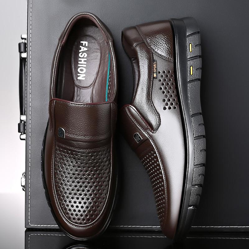 Fashion Leather Men Shoes Luxury Trendy 2024 Casual Slip On Formal Loafers Men Moccasins Italian Black Male Driving Shoes Sneakers 38-45