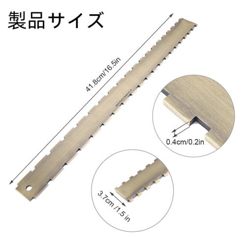 VGEBY Practical Guitar Neck Straight Edge with 24.75 Notches for Fretboards, Guitar Luthier's Tool, Guitar Straight Edge