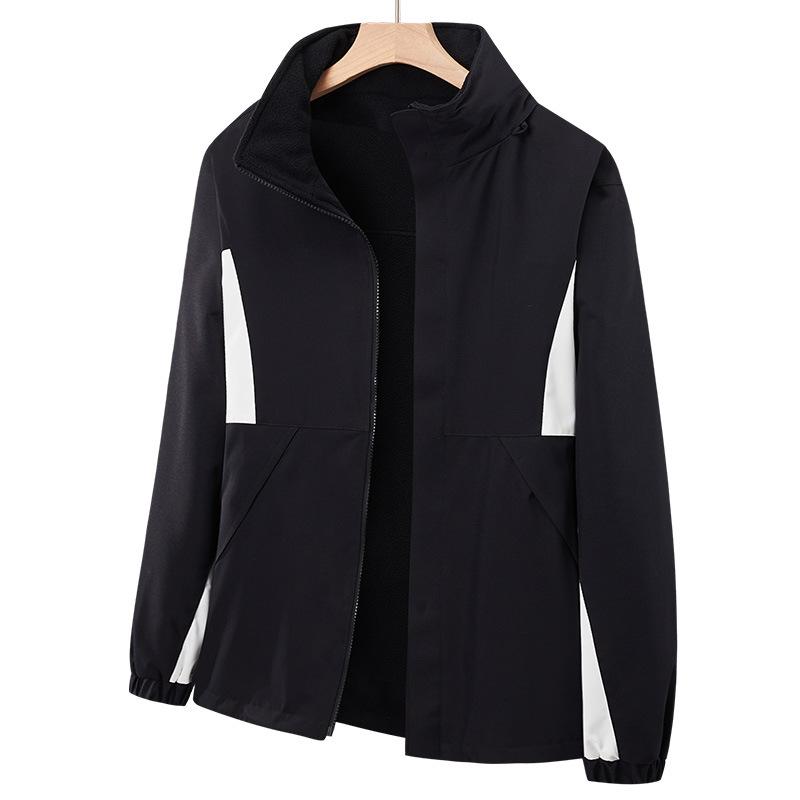 

Двусторонняя женская ветрозащитная и водонепроницаемая утолщенная бархатная куртка для улицы для осени и зимы L