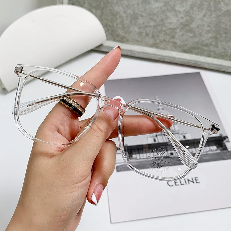 

Оправа очков Tr90 Trend Plain Glasses Frame Flat Glasses Retro Anti-Blue Glasses Women 01283