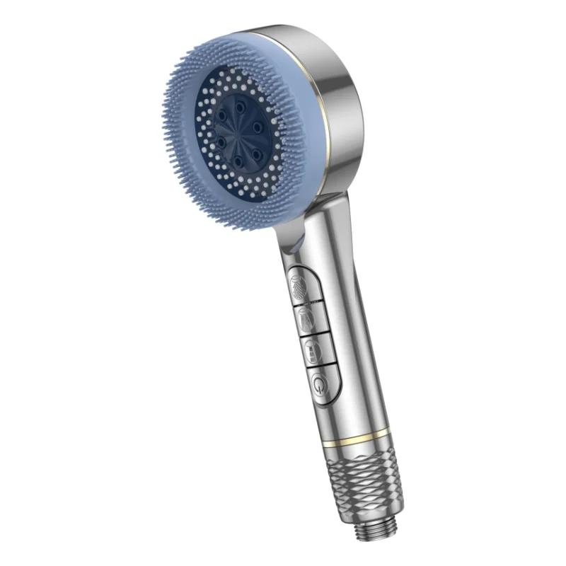 New 4 Functions High Pressure SPA Shower Head Water Saving Handheld Rainfall Bathroom Accessories Massage Filter Showerhead